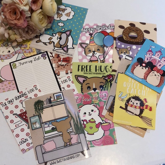 Sweet Ava’s Paper Planner Cards Planner Cards Cute Sweet Ava’s planner cards - Picture 1 of 16
